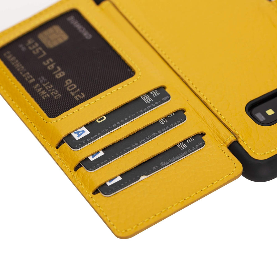 Verona - Funda tipo cartera delgada de piel con bloqueo RFID para Samsung Galaxy S10