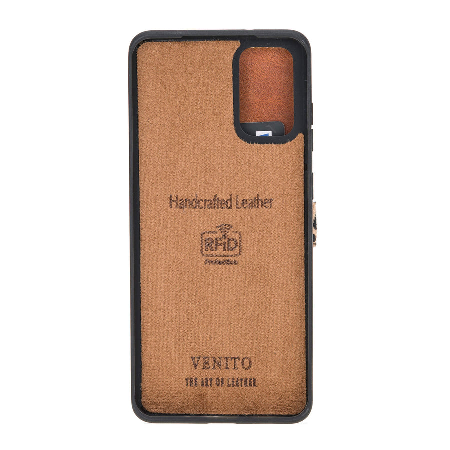 Verona Funda tipo billetera delgada de cuero con bloqueo RFID para Samsung Galaxy S20 Plus