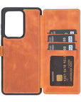 Verona Funda tipo billetera delgada de cuero con bloqueo RFID para Samsung Galaxy S20 Ultra