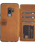 Verona - Funda tipo cartera delgada de piel con bloqueo RFID para Samsung Galaxy S9 Plus